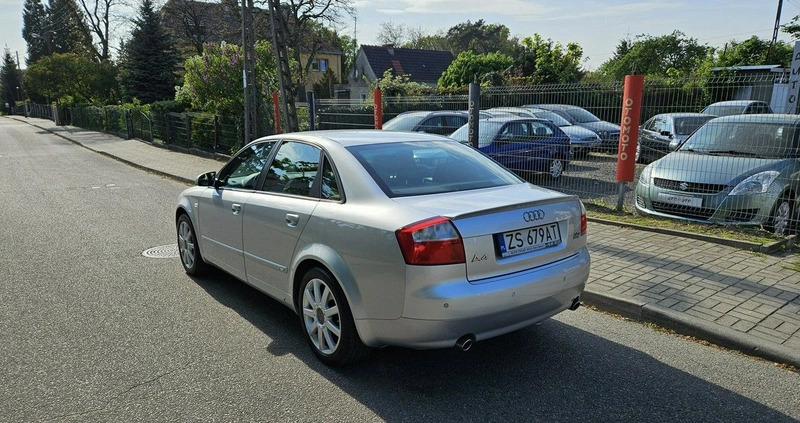 Audi A4 cena 16999 przebieg: 269800, rok produkcji 2003 z Trzebiatów małe 407